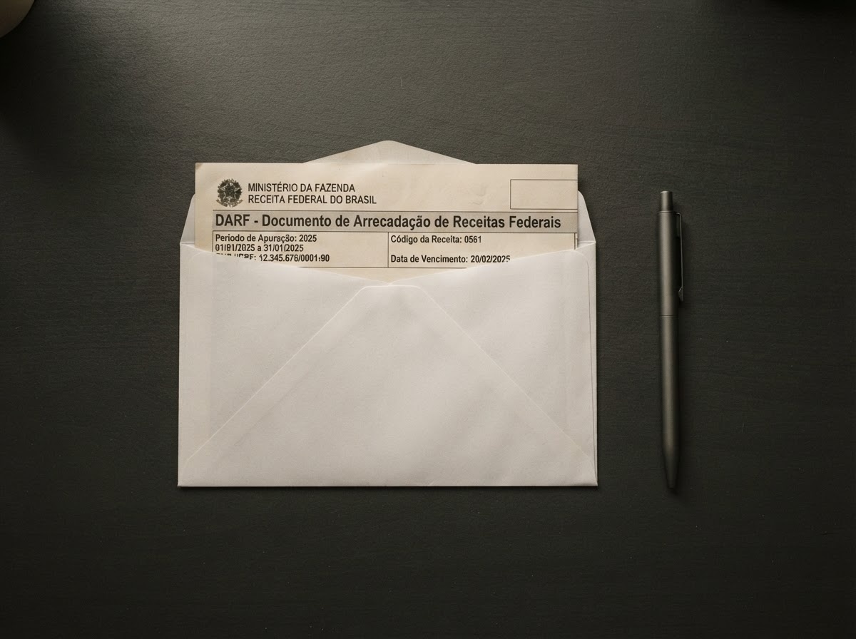 DARF — documento de arrecadação de receitas federais do Brasil, período de apuração 2025